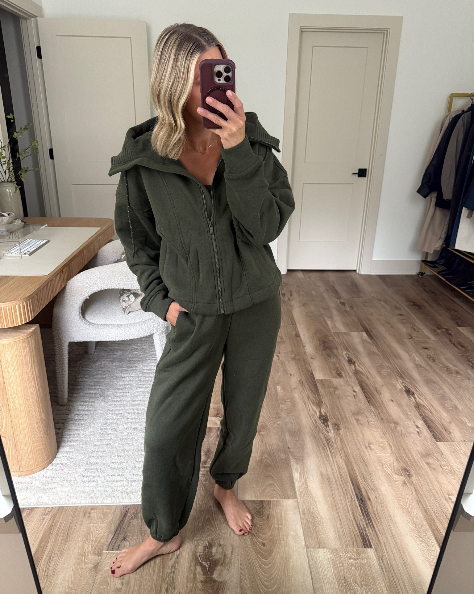 Wearing small joggers, medium hoodie (sized up bit should have stayed tts), small tank

#LTKSeasonal #LTKOver40 #LTKSaleAlert