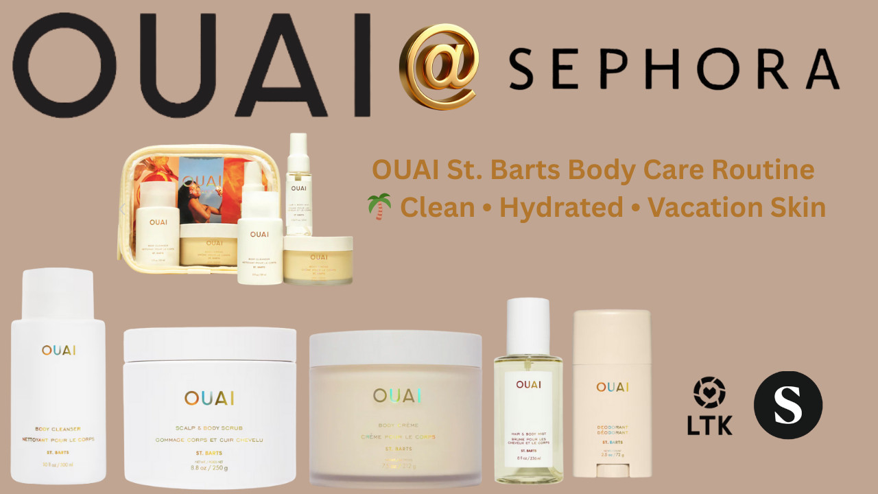 OUAI St. Barts Body Care Routine 🌴 Clean • Hydrated • Vacation Skin


If you love clean, beachy, vacation-in-a-bottle scents, the OUAI St. Barts body care line is a must. This routine layers beautifully from shower to skin and leaves you soft, hydrated, and lightly scented all day.
🛒 Everything is linked on ShopMy + LTK


ShopMy:
https://shopmy.us/shop/collections/3354496


LTK:


OUAI Mini St. Bart’s Body Set A perfect travel or trial set featuring St. Barts favorites — ideal for testing the scent and routine before committing to full size.
OUAI St. Barts Gentle Body Wash A creamy, sulfate-free body wash that cleanses without stripping and leaves skin soft and refreshed.
OUAI St. Barts Hair & Body Mist A lightweight mist with a tropical, beachy scent that layers beautifully with body cream or oil.
OUAI St. Barts Cleansing Scalp & Body Sugar Scrub A gentle exfoliating scrub that polishes skin and refreshes the scalp without feeling harsh.
OUAI St. Barts Aluminum-Free Deodorant A smooth, aluminum-free deodorant that keeps you fresh while maintaining the signature St. Barts scent.
OUAI St. Barts Moisturizing Body Cream A rich, whipped body cream that deeply hydrates and leaves skin glowing and softly scented.



#OUAI #StBarts #BodyCareRoutine #CleanBodyCare #Over50AndChic #VacationSkin #HydratedSkin #SelfCareRitual #LayeredScent


OUAI St Barts body care, OUAI body wash, OUAI body cream, OUAI hair and body mist, aluminum free deodorant, body care routine, clean body care, tropical body care, over 50 beauty 

 #LTKgrwm #LTKselfcare