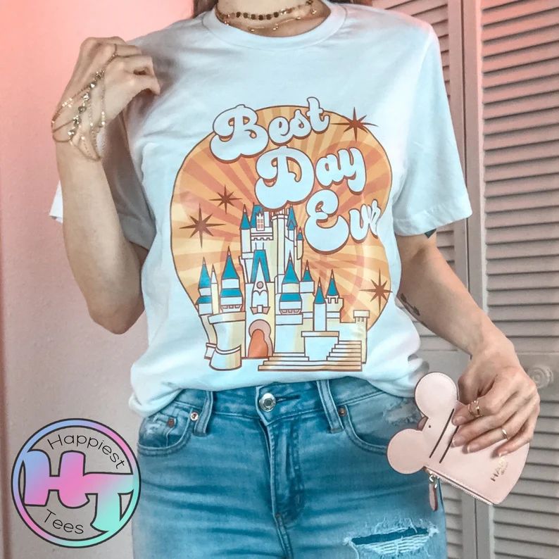 Best Day Ever Tee Shirt  Disney Shirt  WDW Tee  Vacay | Etsy | Etsy (US)