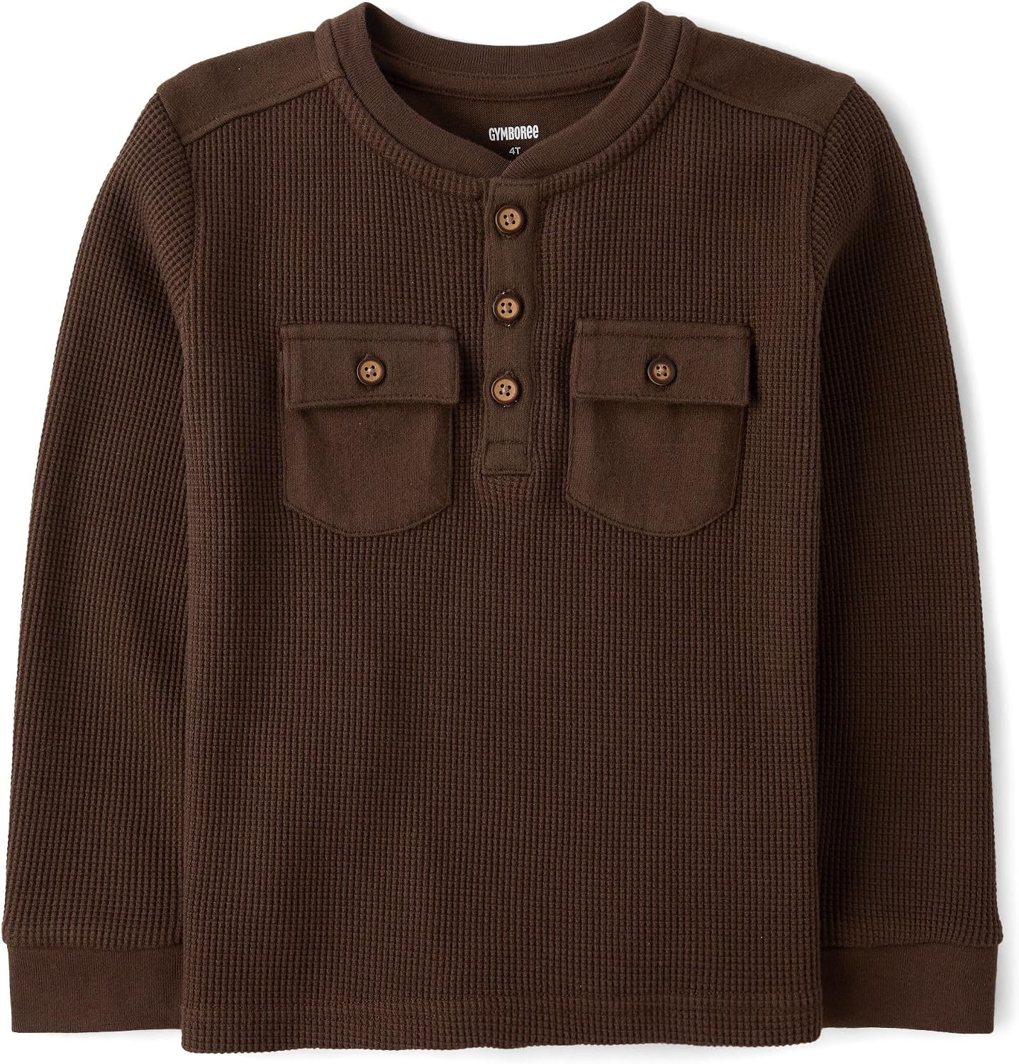 Gymboree Boys' and Toddler Long Sleeve Thermal Henley Shirt | Amazon (US)