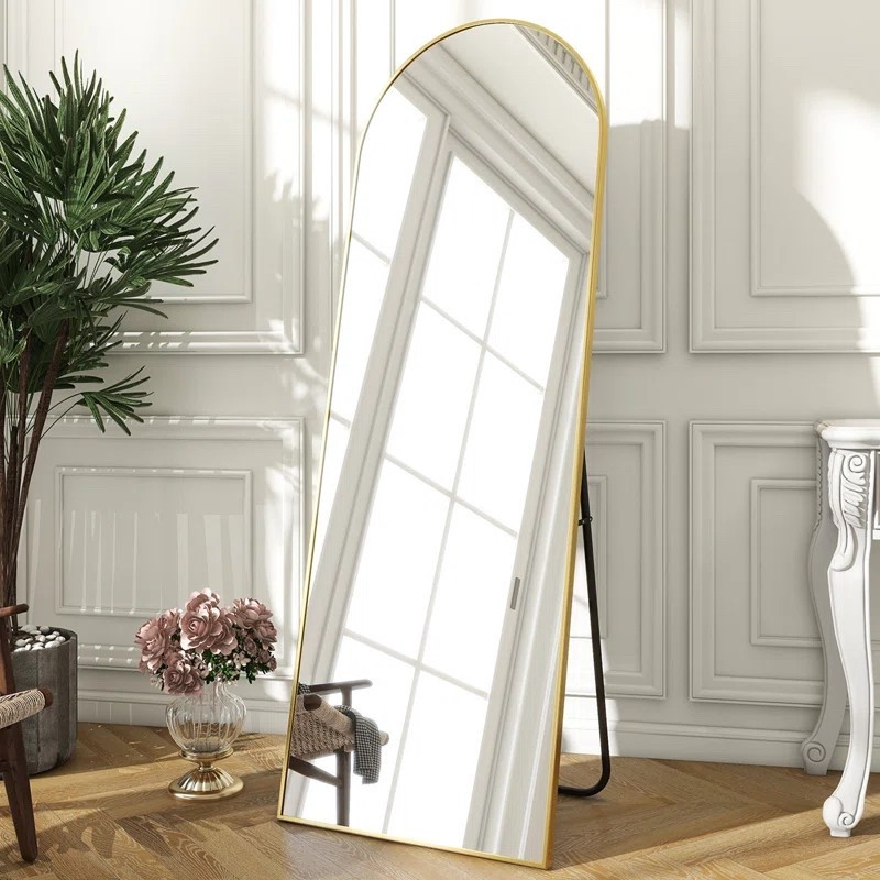 Elegant Arched Full-Length Mirror ✨

Designed with a sleek arched-top frame, this large mirror adds elegance while visually brightening your space. Crafted with shatterproof, high-quality glass, it delivers HD, distortion-free reflections for a flawless view.

🪞 Stylish & Functional – Modern aluminum frame with a stable stand.
🔍 Crystal-Clear Reflection – Ultra-high-definition imaging.
🚪 Versatile & Lightweight – Lean against a wall or stand freely.

A perfect blend of beauty and practicality!

#LTKFindsUnder100 #LTKWatchNow #LTKU
