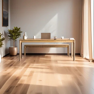 Solid Wood Wind Solid Birch Office Desk | Wayfair North America