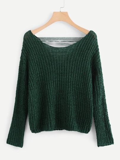 Ripped Solid Jumper | SHEIN