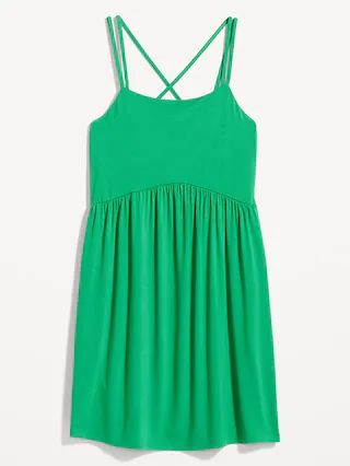 Fit &#x26; Flare Cross-Back Mini Cami Dress for Women | Old Navy (US)