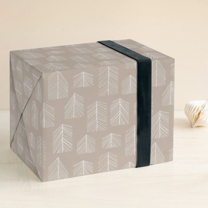 line forest Wrapping Paper | Minted