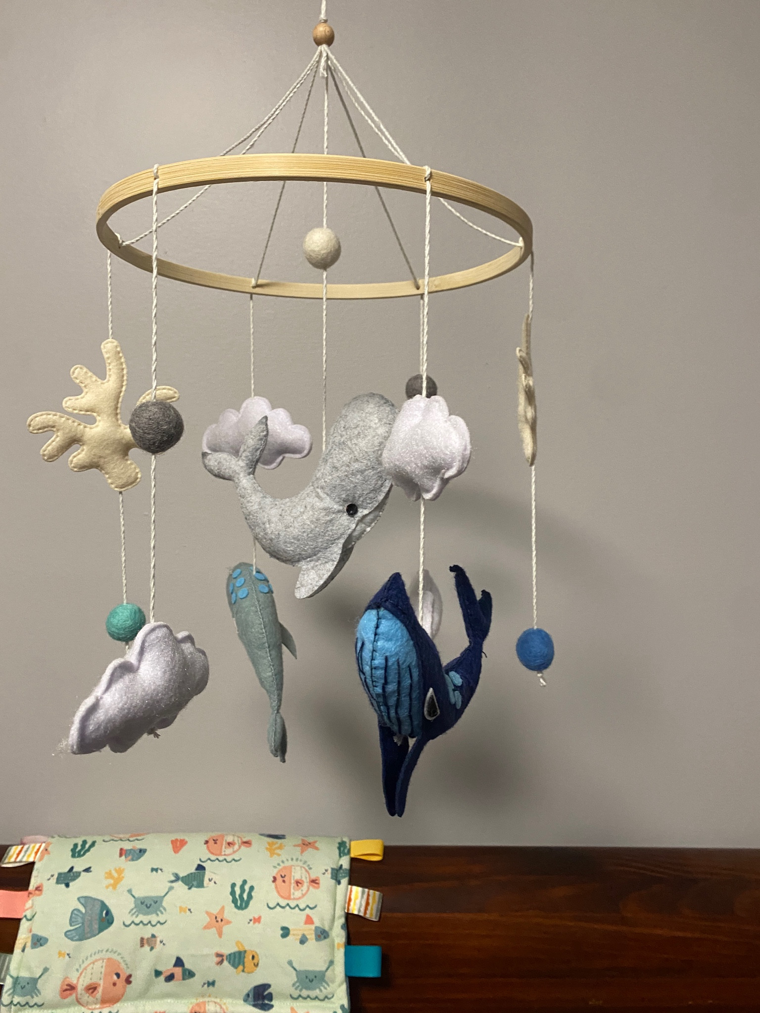 Couldn’t find the exact sea animal mobile we have for my youngest so I shared a few similar! My son’s 3 1/2 months and obsessed with his!!

#LTKKids #LTKBump #LTKBaby