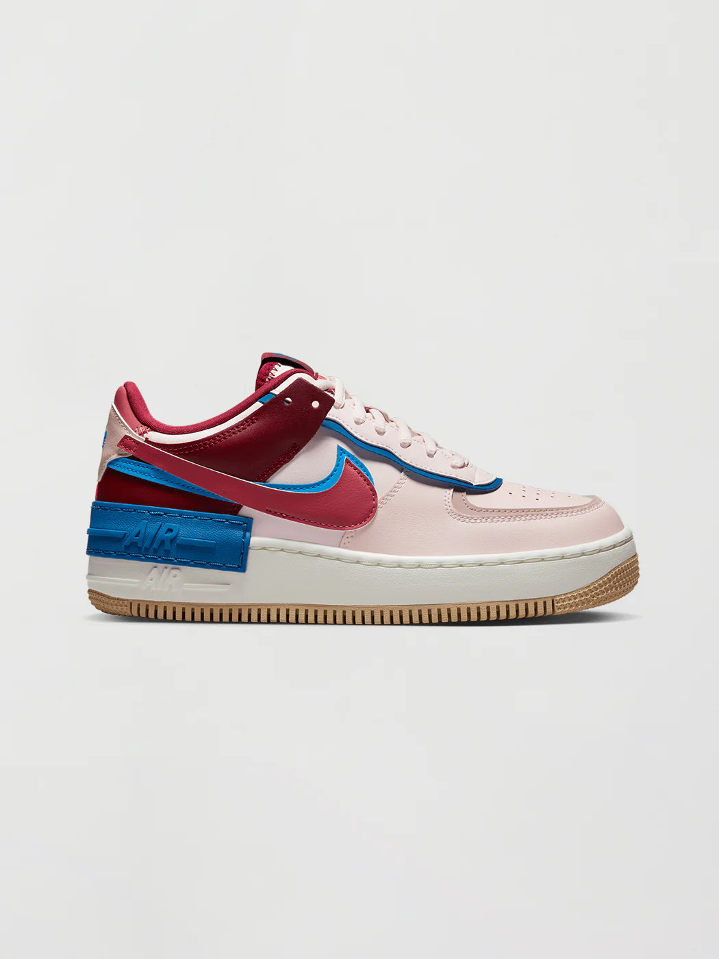 Nike Air Force 1 Shadow - LIGHT SOFT PINK/CANYON RUST-FOSSIL STONE | Carbon38