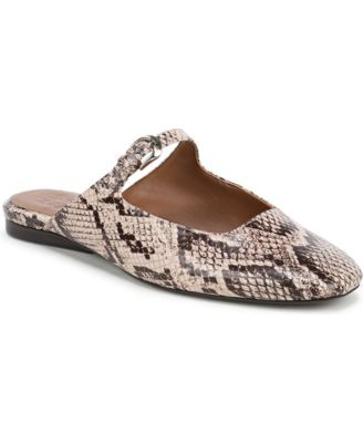 Naturalizer Women's Apple Square Toe Mary Jane Mules - Porcelain Faux Leather | Macy's