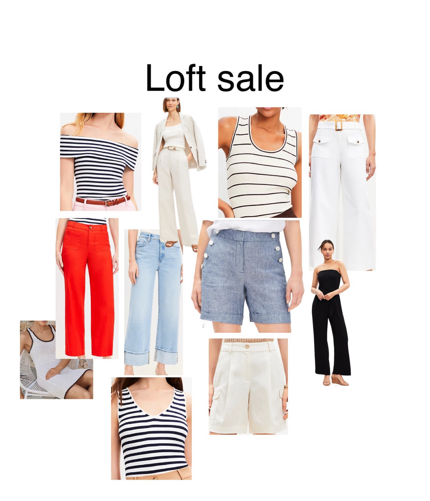 Loft sale , crop pants , jeans, tank top , shorts , jumpsuit, top, trousers, summer fashion, summer outfit  

#LTKOver40 #LTKFindsUnder100 #LTKSaleAlert