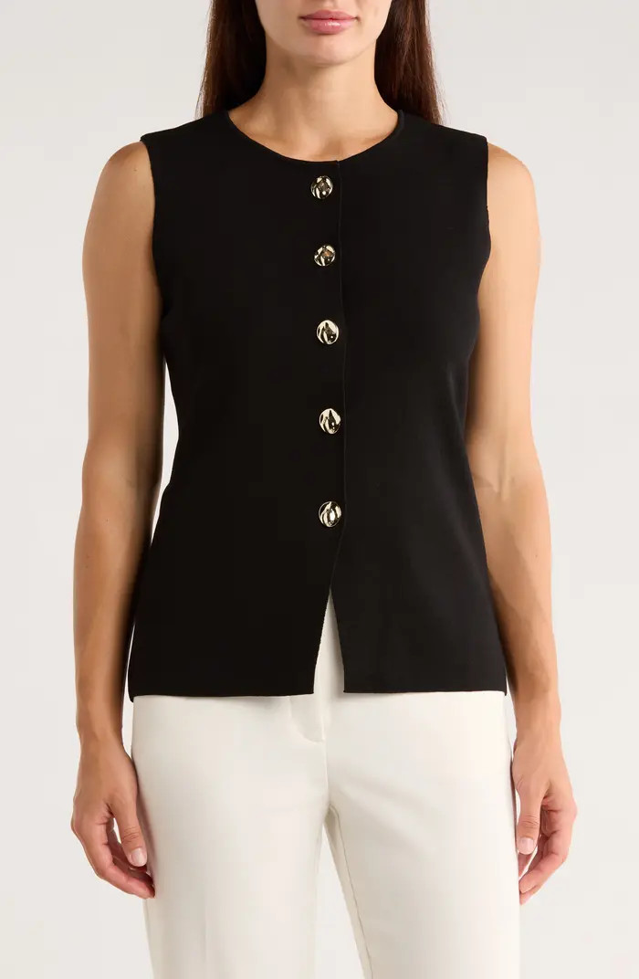 Ellen Tracy Button Front Sweater Vest | Nordstromrack | Nordstrom Rack