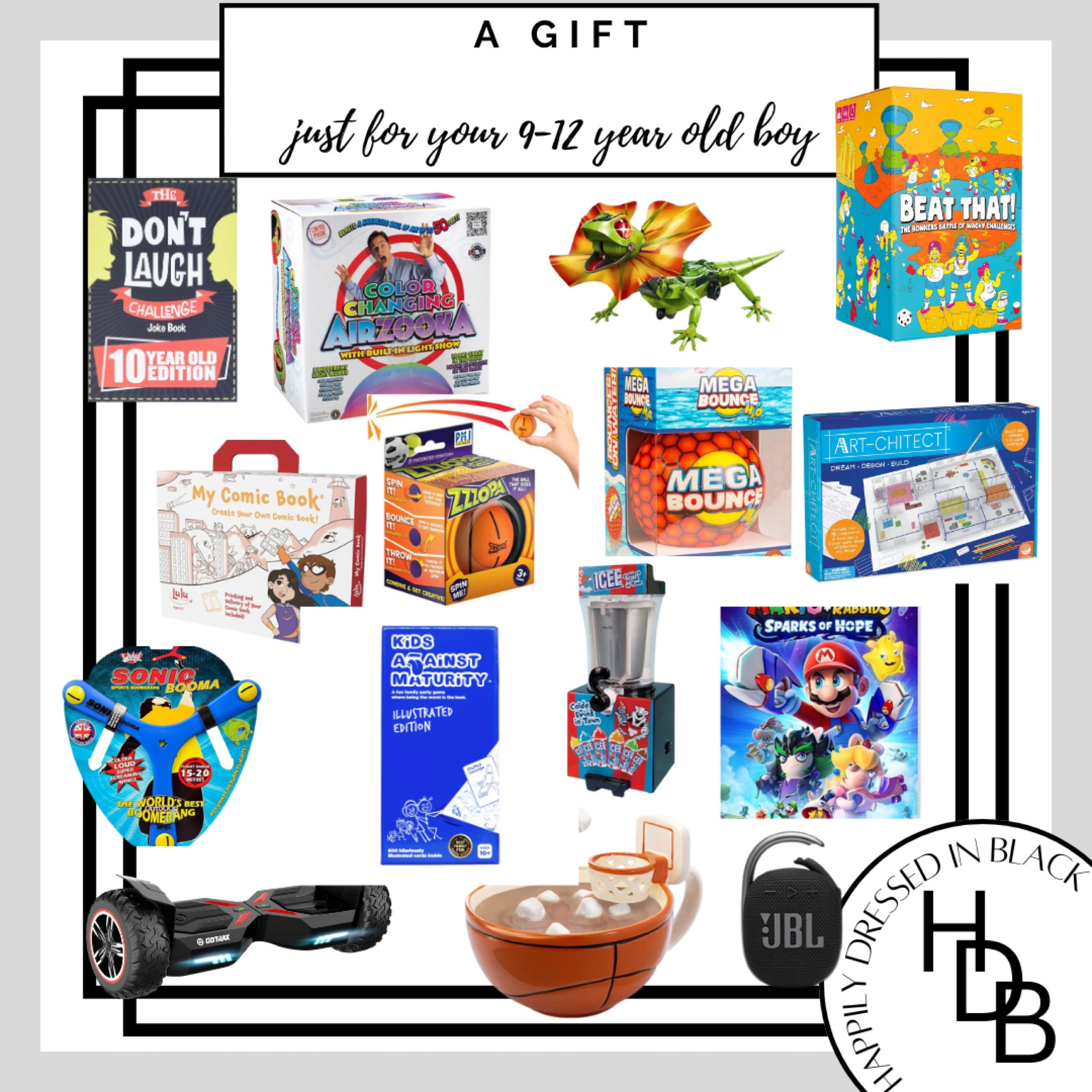 "Unwrap the magic! 🎁✨ Discover the perfect gifts for your adventurous 9-12 year old boy. From games to gadgets, we've got you covered! #GiftGuideForBoys"#LTKHoliday #LTKGiftGuide

Gift ideas, nine year old, ten year old, eleven year old, twelve year old, birthday, Christmas 

#LTKkids