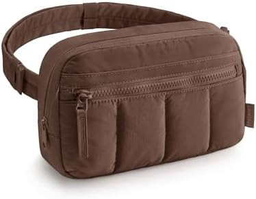 BAGSMART Fanny Packs for Women Cross Body, Quilted Puffy Belt Bag with Pockets, Fashion Waist Pac... | Amazon (US)