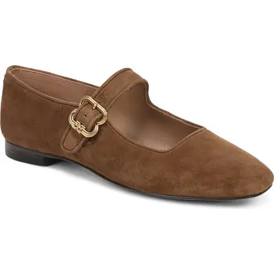 Sam Edelman Michaela Mary Jane Flat in Black Patent at Nordstrom, Size 10.5 | Nordstrom