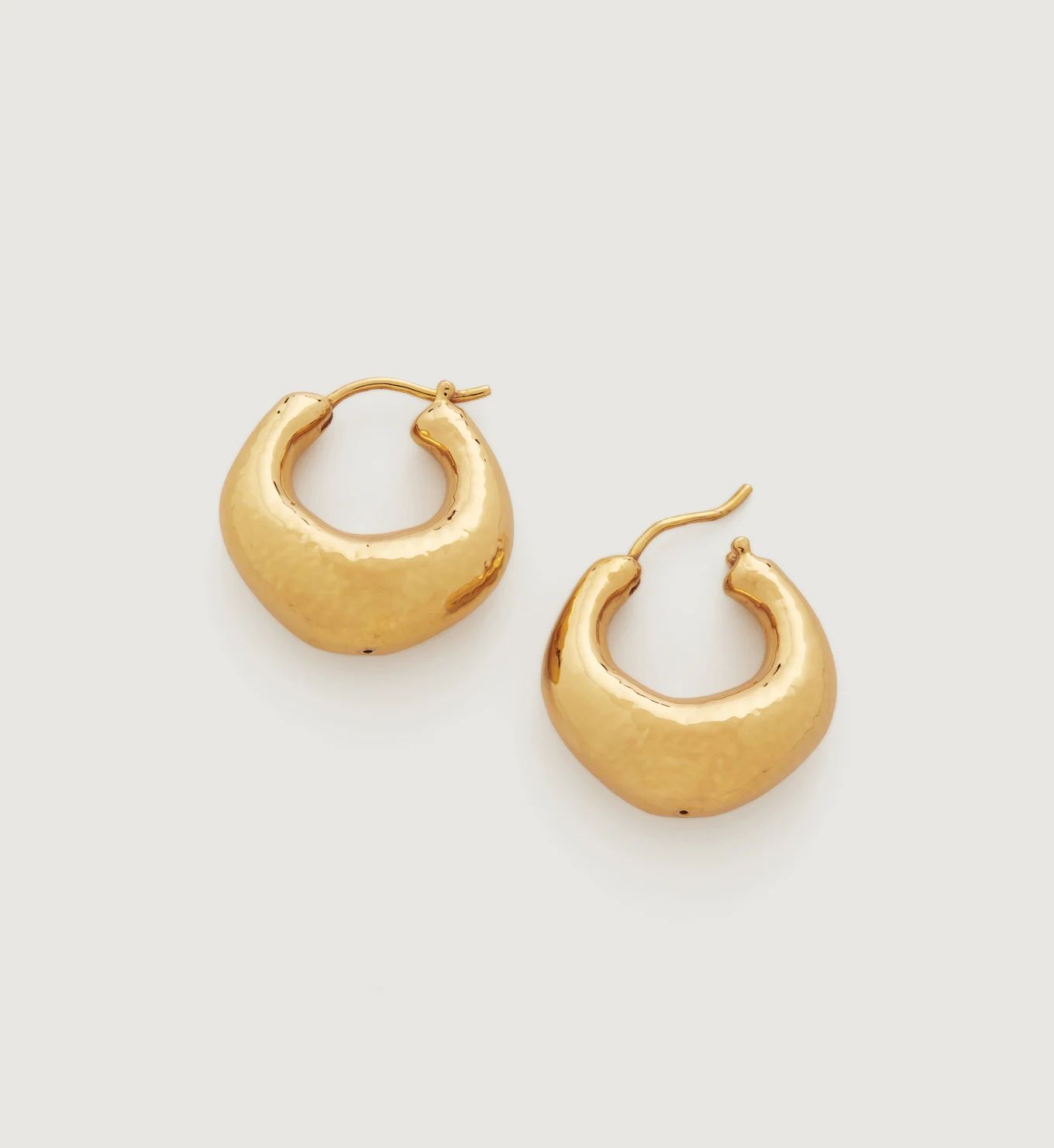 Deia Chunky Medium Hoop Earrings | Monica Vinader (US)