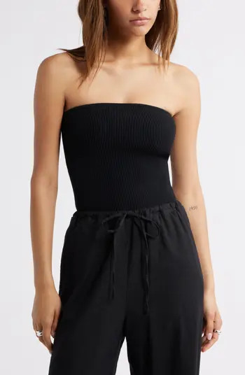 Open Edit Luxe Rib Tube Top | Nordstrom | Nordstrom