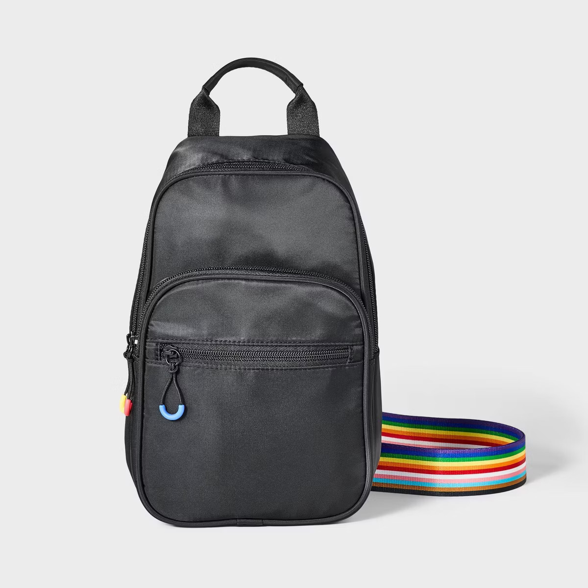 Pride Adult Rainbow Crossbody Bag - Black | Target