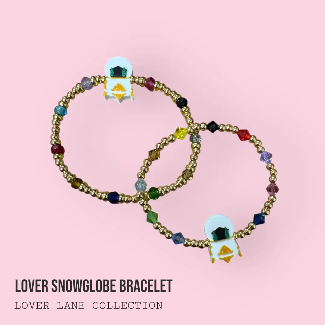 Take Me to the Eras Tour Collection Custom 18K Gold Bracelet Lover Snowglobe 4mm or 5mm Swiftie I... | Etsy (US)