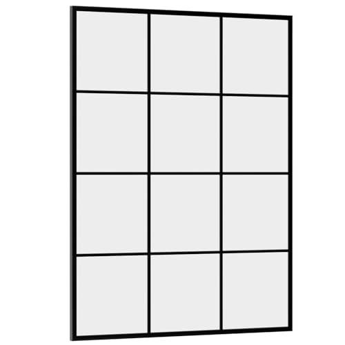 Suidia Wall Mirror, Rectangular 24" x 36" Window Decorative Mirrors, Metal Framed Wall Decor Farmhouse Mirror Window Pane Mirror Wall Decor for Bedroom, Living Room, Entryway | Amazon (US)