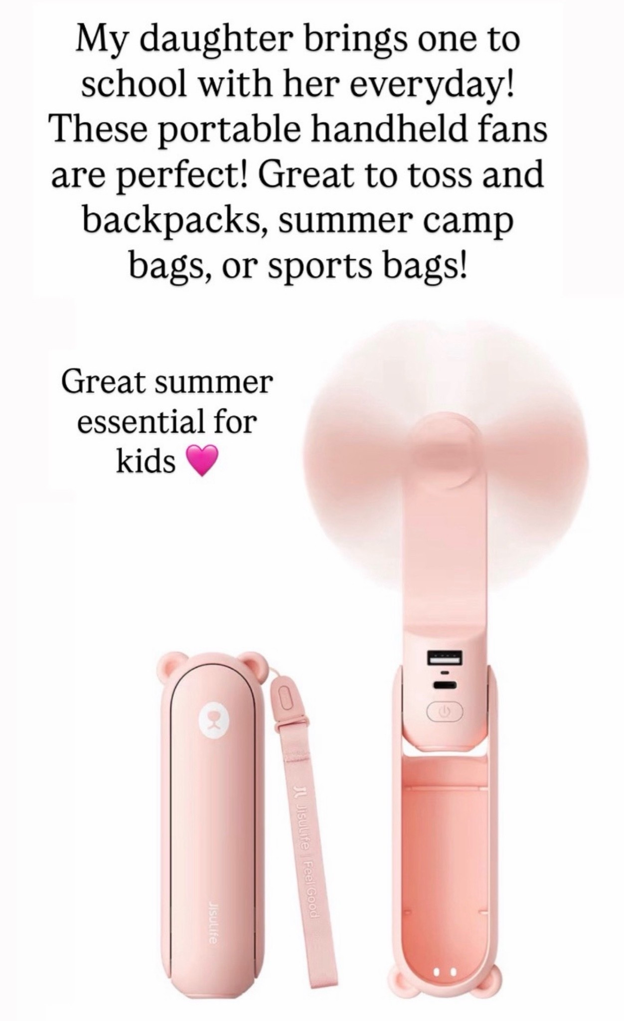Cute portable fan for kids

#LTKKids