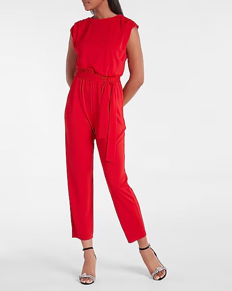 Smooth Matte Jersey Low Back Jumpsuit | Express
