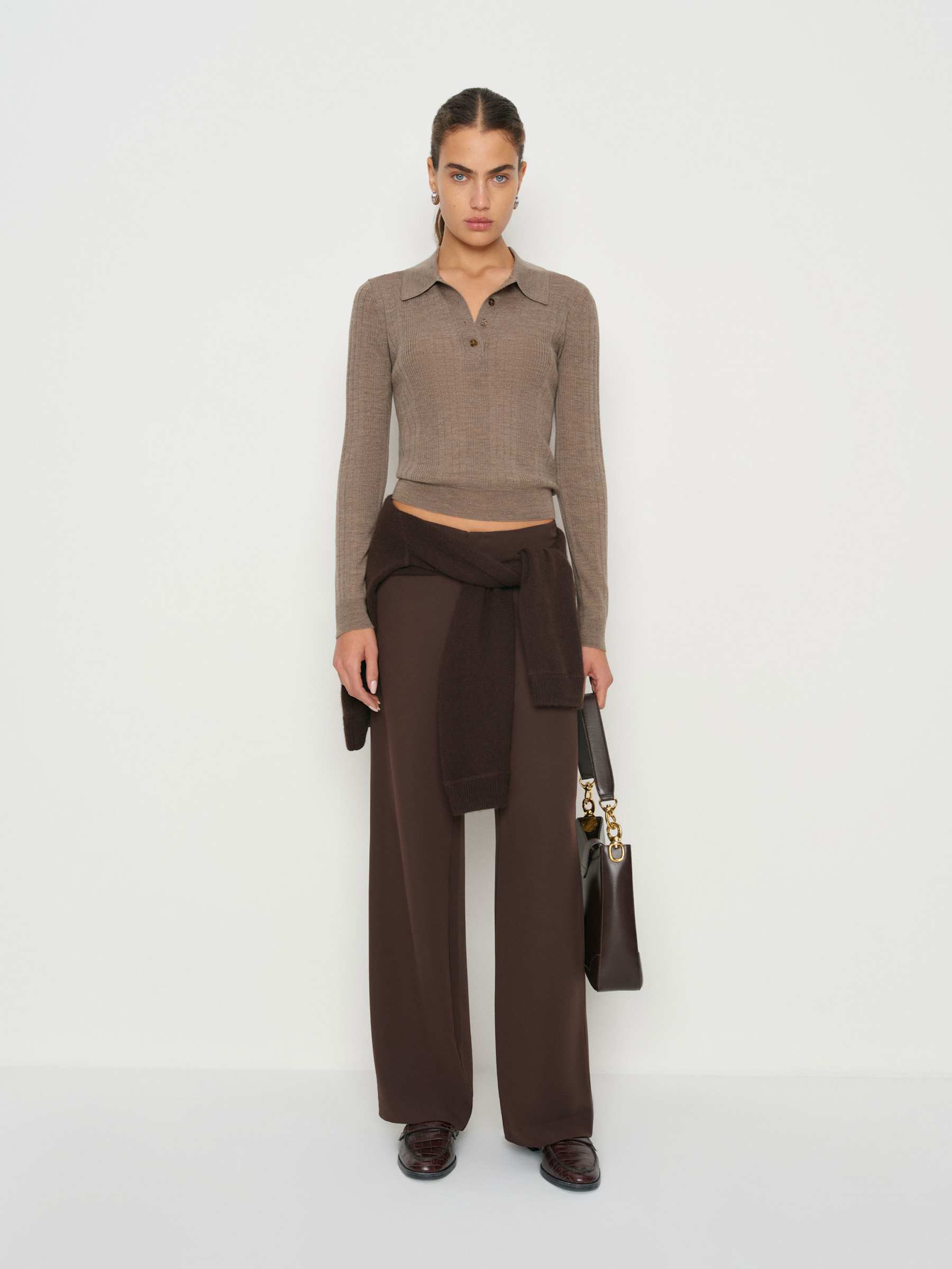 Hermia Regenerative Merino Polo | Reformation (Global)