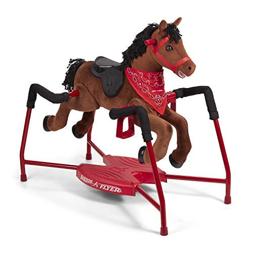 Radio Flyer Chestnut Plush Interactive Riding Horse Kids Ride On Toy, Toddler Ride On Toy For Ages 2-6 Years | Amazon (US)
