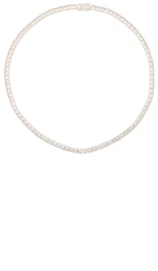 Audrey Necklace in Silver | Revolve Clothing (Global)