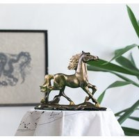 Horse Sculpture Hand Painted Figurine Made Of Marble | Etsy (US)