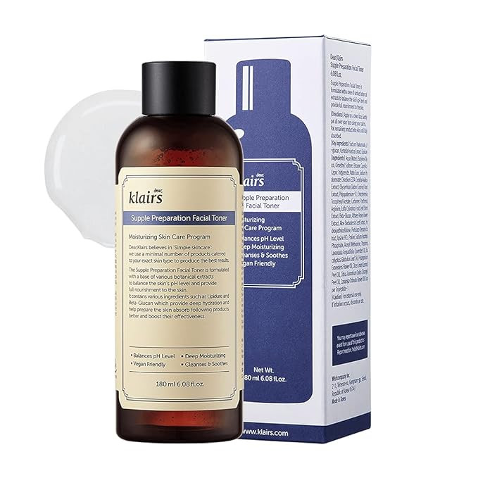 [KLAIRS] Supple Preparation Facial Toner, with Hyaluronic Acid, moisturizer, without paraben and ... | Amazon (US)