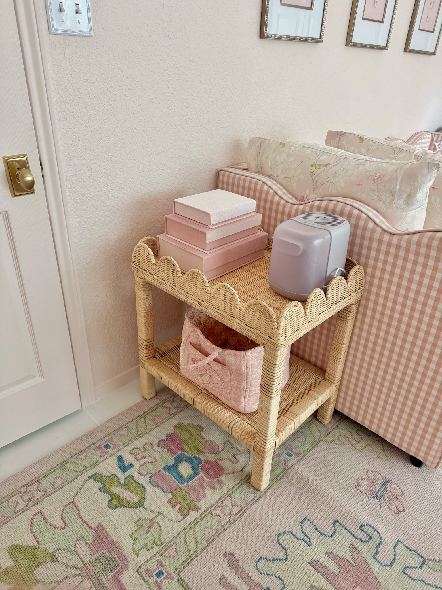 Absolutely in love with this darling little table next to my daughter’s bed. It looks much more high-end than its actual price tag, and holds so much. 🎀

#LTKmomlife #LTKHome #LTKKids