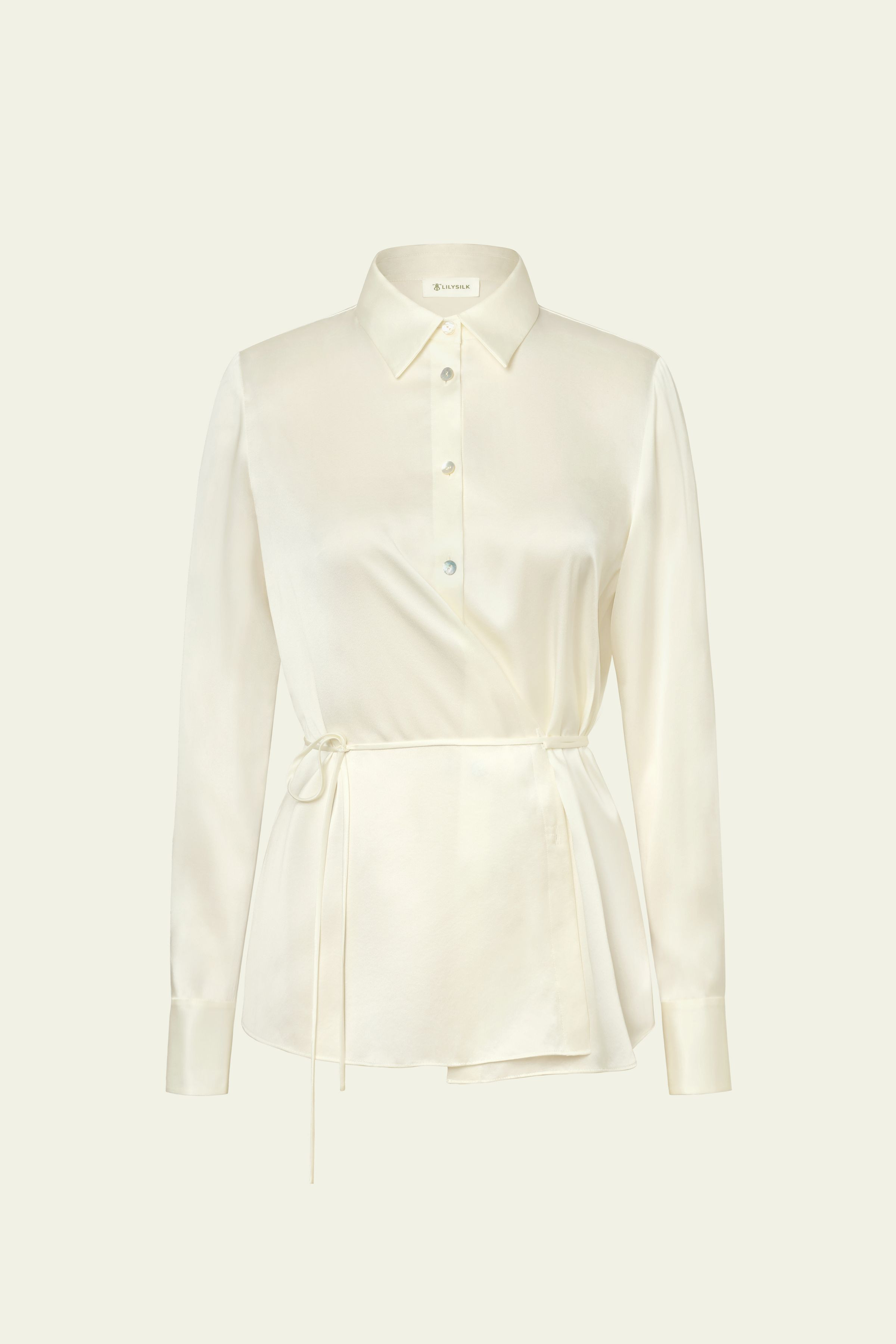 Convertible Silk Charmeuse Shirt | LILYSILK