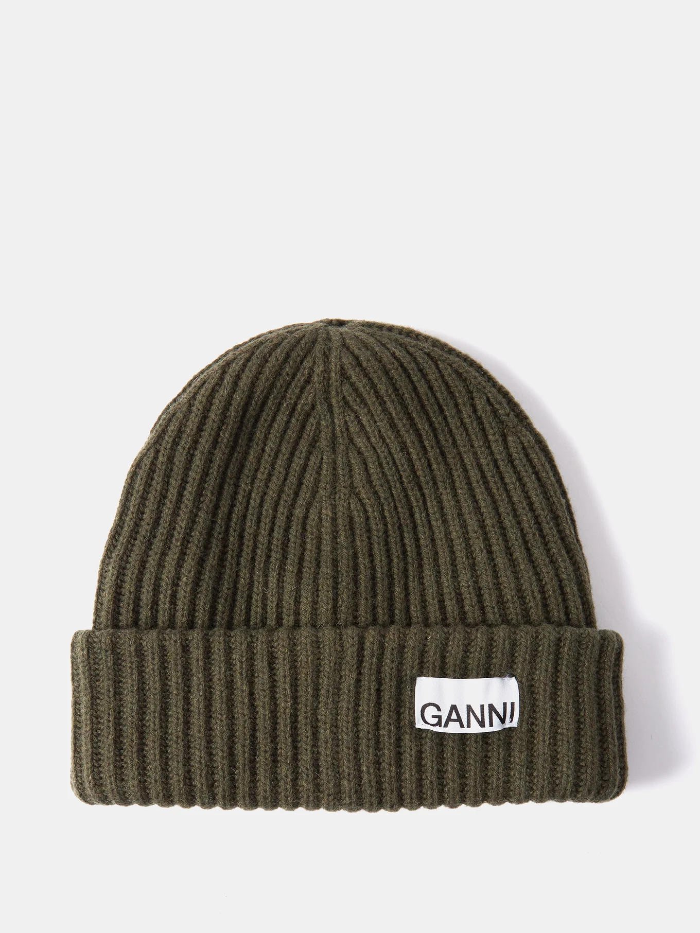 Logo-patch ribbed-knit beanie | Matches (UK)