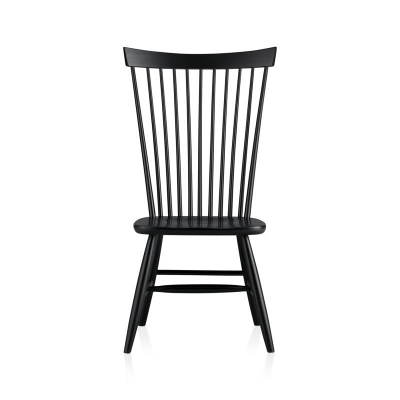 Marlow II Black Maple Dining Chair + Reviews | Crate and Barrel | Crate & Barrel