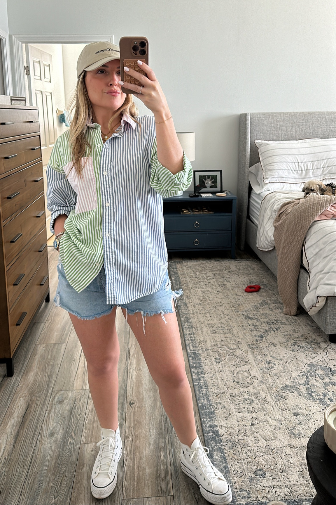 Cool girl, summer, casual 👌🏽
Favorite Jean shorts of ALL time! Worth the investment. Size up! 

Abercrombie no longer sells this exact color combo button down, but linked the white & there are other bright colors 💛. - size down 

#LTKStyleTip #LTKSeasonal #LTKFindsUnder100