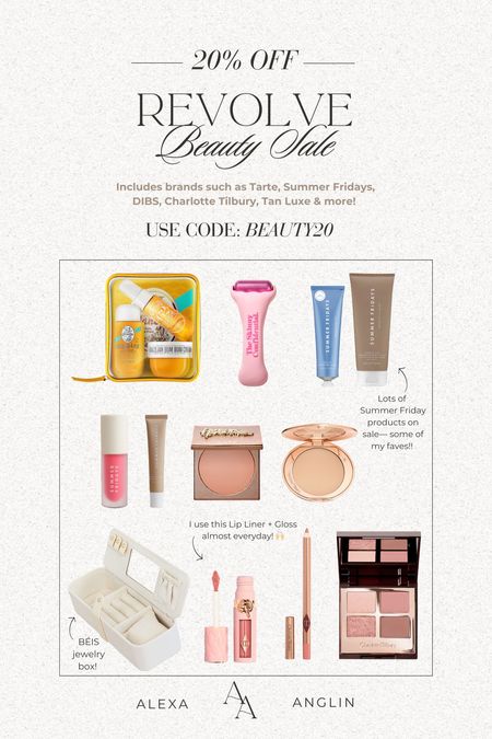 Revolve Beauty SALE— save 20% off with code BEAUTY20 at checkout // includes lots of brands such as Tarte, Summer Fridays, DIBS, Charlotte Tilbury, Tan Luxe & more! 

#LTKFindsUnder100 #LTKSaleAlert #LTKBeauty