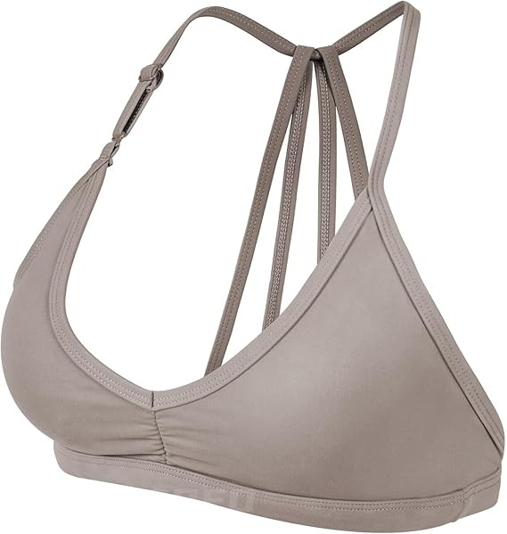 YEOREO Workout Sports Bras for Women Padded Strappy Open Back Gym Bra Light Impact Criss Cross Yo... | Amazon (US)
