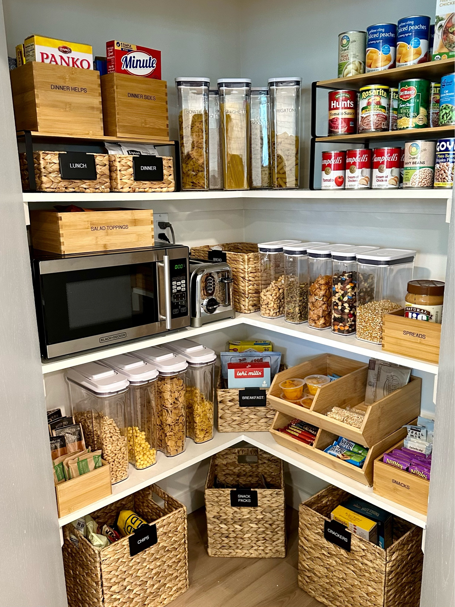 Natural tones in this beautiful little pantry! 

#pantryinspo #pantry #home #organization #organize 

#LTKhome