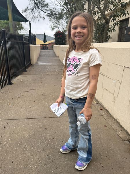 She said “I look like a teenager” 

Girls style. Kids style. Kids flare jeans. Graphic tee. 70’s flare. 

#LTKfindsunder50 #LTKkids #LTKstyletip