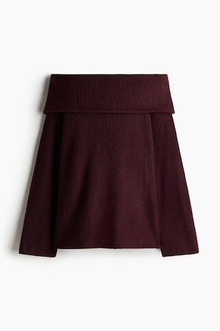H & M - Off-the-Shoulder Sweater - Red | H&M (US + CA)
