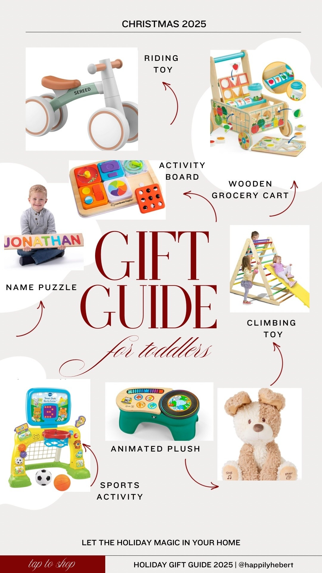 Christmas/Holiday gift guides for Toddlers -both boys and girls 
A variety of toys and screen free 
🎄🎅🏻🧑🏻‍🎄

#LTKKids #LTKGiftGuide #LTKFindsUnder100