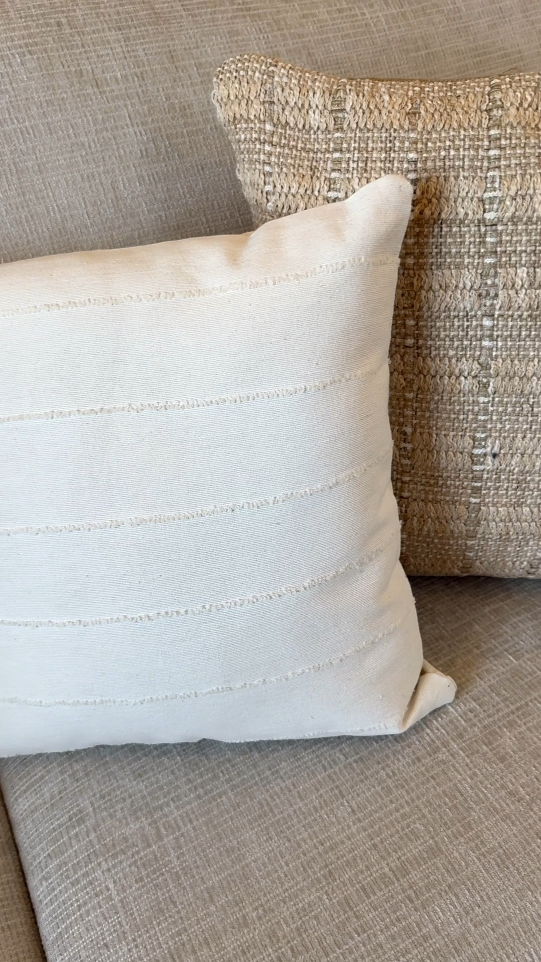 Neutral textured pillows I’m loving 🤍
There’s just something about adding texture to your throw pillows — it instantly makes everything feel elevated, layered, and way more expensive ✨

I’m obsessing over neutral woven + textured styles (like these!) because they:
• Add depth without competing with your color palette
• Create that cozy, collected-over-time look
• Pair effortlessly with everything — from boho to modern to classic

I’ll be linking all my current favorites below ➕ the pillow inserts I’ve been using lately to get that perfect full but soft look.

#LTKHome #LTKSaleAlert