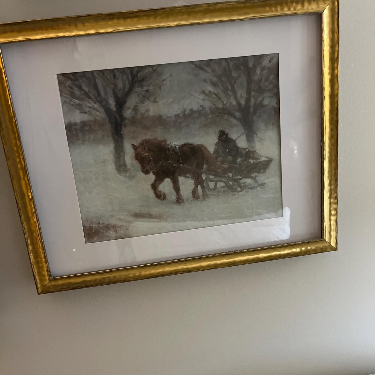 Country Winter Sleigh Ride Painting | Vintage Holiday Farmhouse Wall Art PRINTABLE Digital Downlo... | Etsy (US)