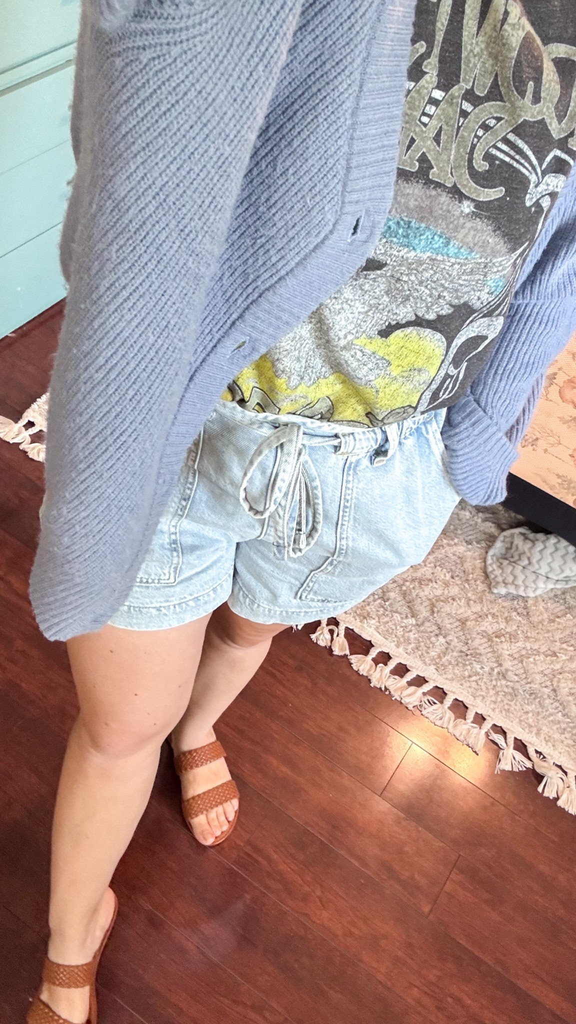 I have mixed and matched these outfit pieces all spring long! They are such great quality and go well with so many items!  Shorts, shirt, and sweater are a large. I’ve linked the other shorts colors too.

#LTKgrwm #LTKootd #LTKMidsize