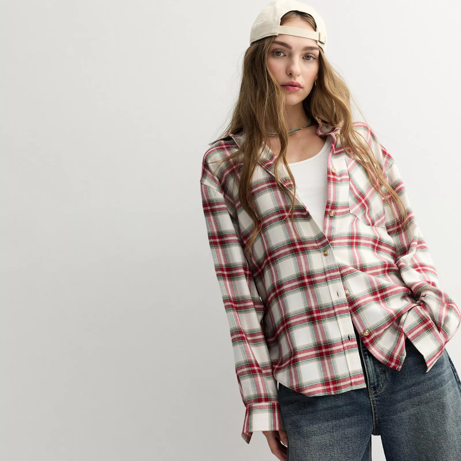 Juniors' SO® Boyfriend Button-Front Flannel Shirt | Kohl's