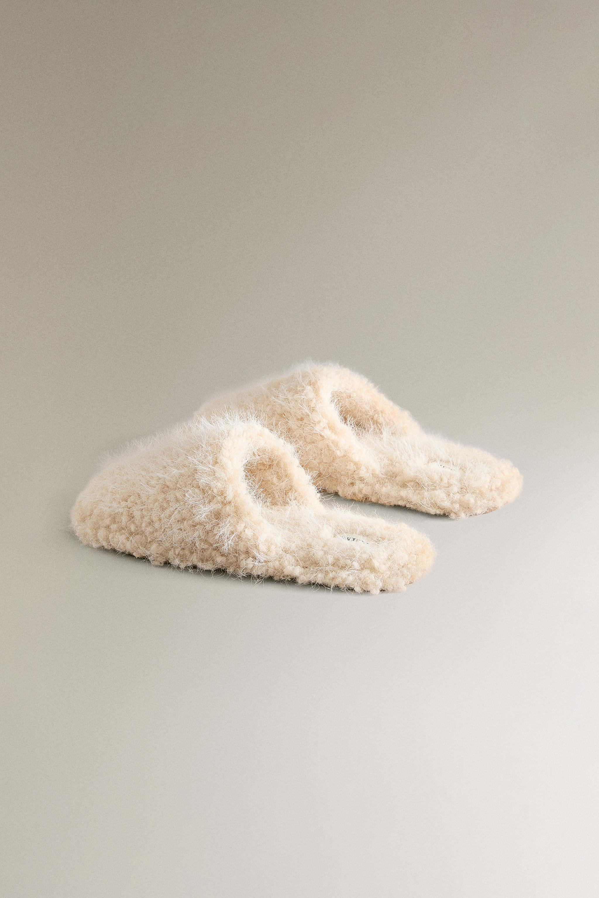 FAUX FUR MULE SLIPPERS | Zara UK
