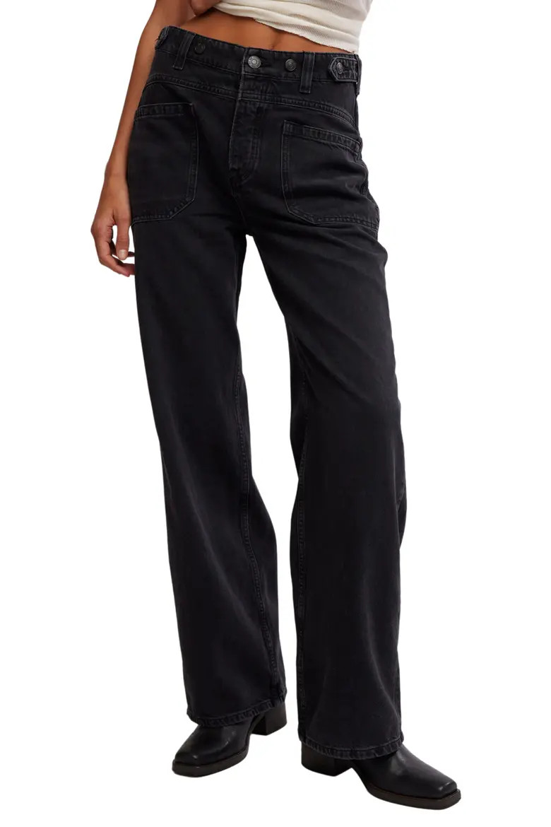 We the Free Palmer Cuffed Baggy Jeans (Women) | Nordstrom | Nordstrom