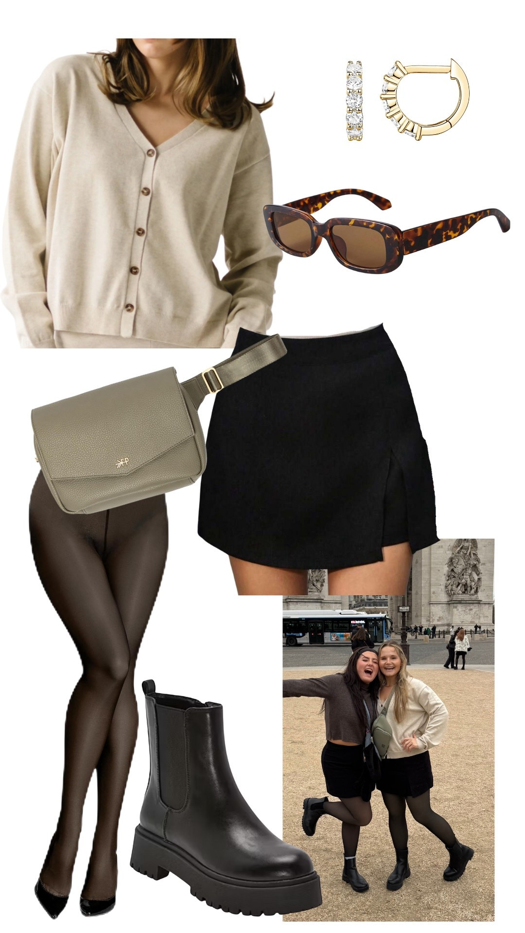 Paris outfit. The fleece lined leggings were perfect for a chilly and cold day in Paris. Comfortable and cute! 

#LTKStyleTip #LTKTravel #LTKMidsize