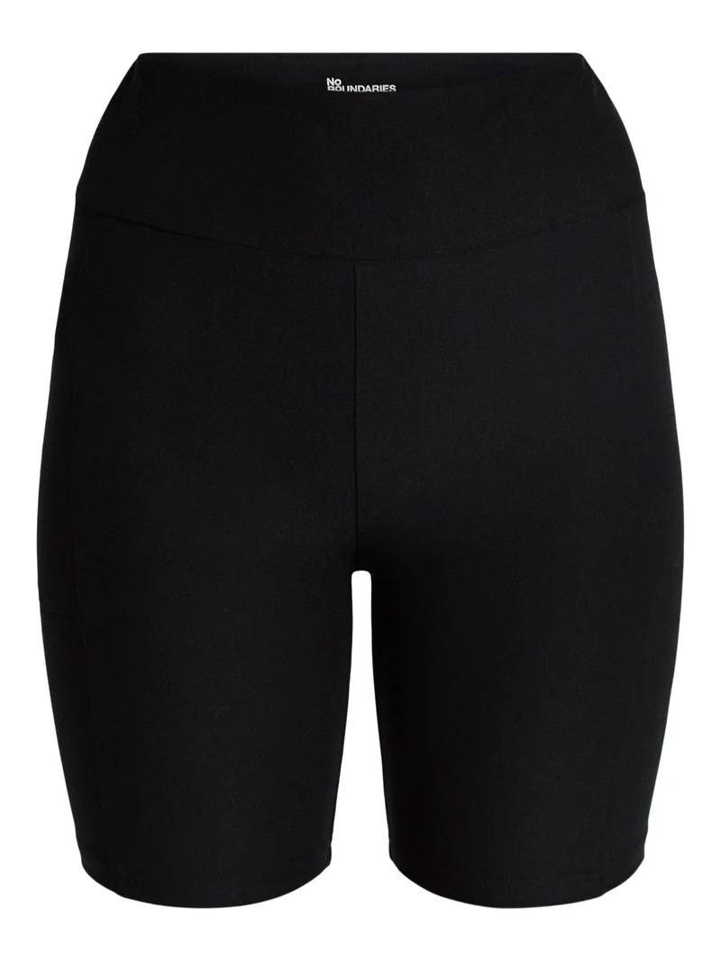 No Boundaries High-Rise Biker Shorts with Phone Pocket, 7” Inseam, Women's XXS-XXL | Walmart (US)