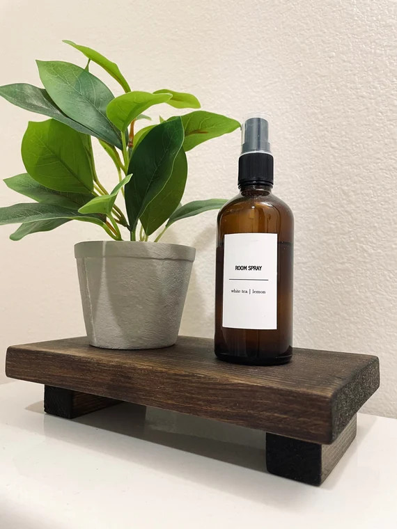 Counter Wooden Tray  Rectangle Wooden Riser Stand  Wood | Etsy | Etsy (US)