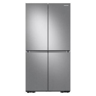 Samsung 23 cu. ft. 4-Door Flex French Door Refrigerator in Stainless Steel, Counter Depth-RF23A90... | The Home Depot